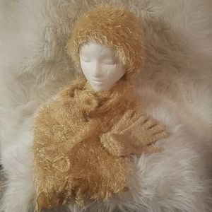 GOLD MAGIC SCARF THREE PIECE SET